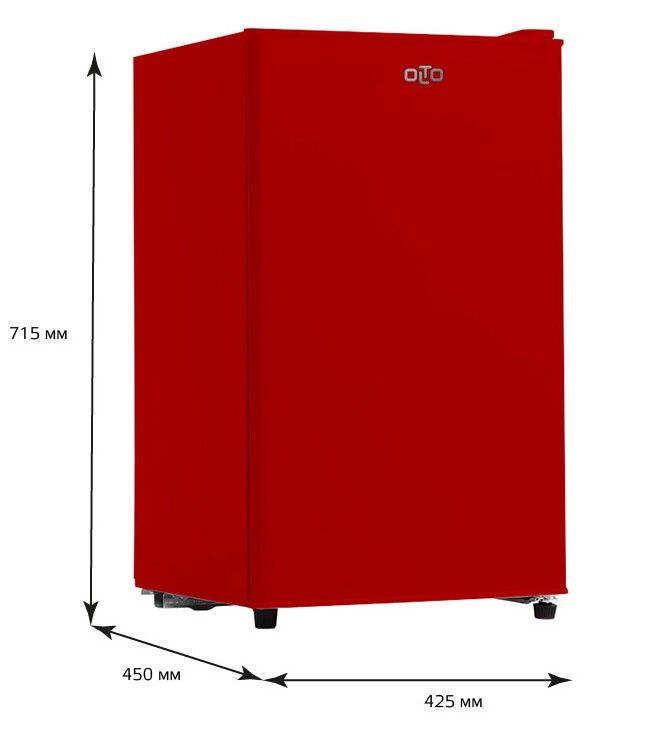 Refrigerator Olto RF-090 Red