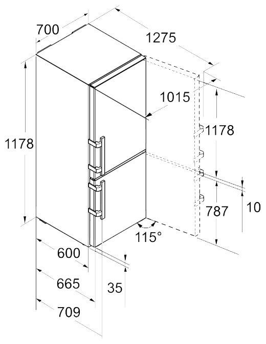 Refrigerator Liebherr CBNef 5715 Comfort BioFresh NoFrost